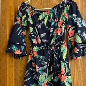 Bright floral dress